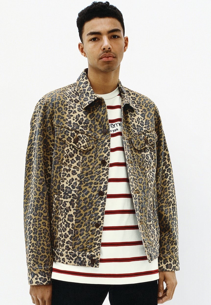 Supreme 2015SS Leopard Water Short Supreme 2015 Leopard Water Swim Trunks - Grey Swimwear, Clothing