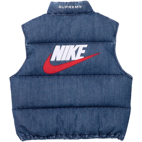 Supreme®/Nike® Denim Puffer Vest - Supreme