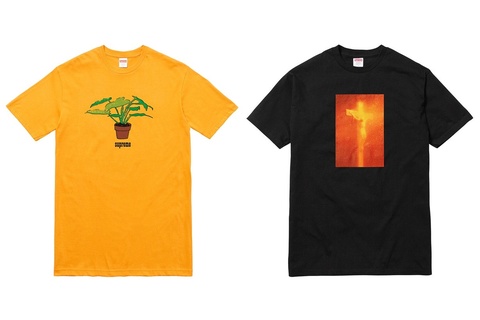 Supreme’s Yellow Plant Tee Sold out Faster Than the Serrano Collab Items