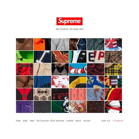 Supreme Fall/Winter 2018
