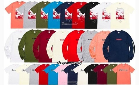 Supreme Week 1 Tee Colorways