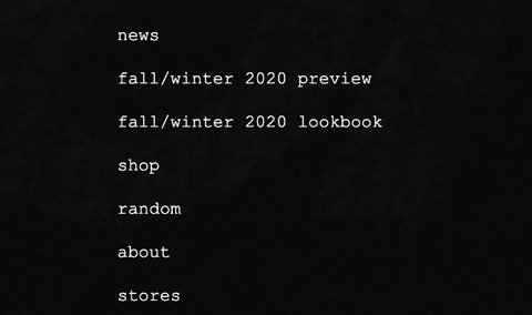 Fall/Winter 2020 Overview