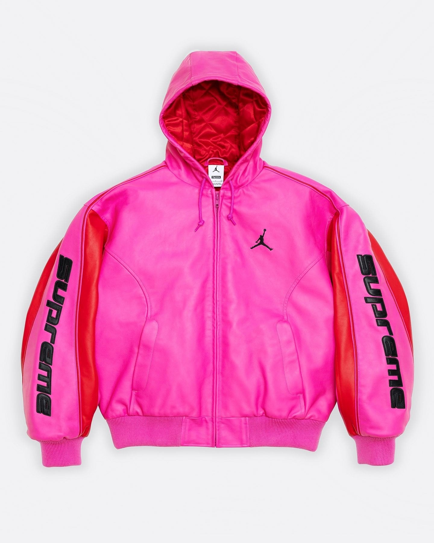 Hooded Leather Jacket