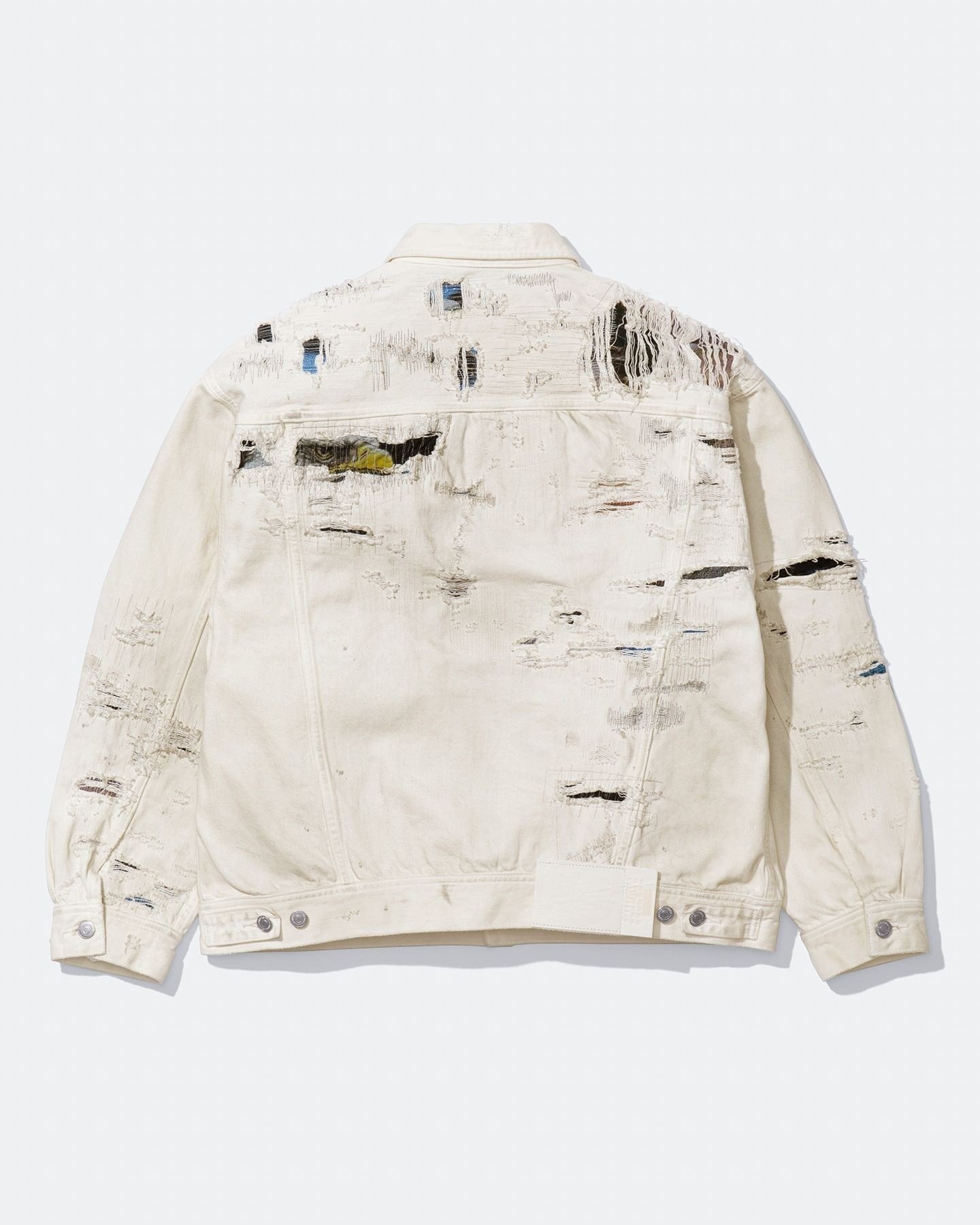 Distressed Selvedge Denim Trucker Jacket. Made in Japan.