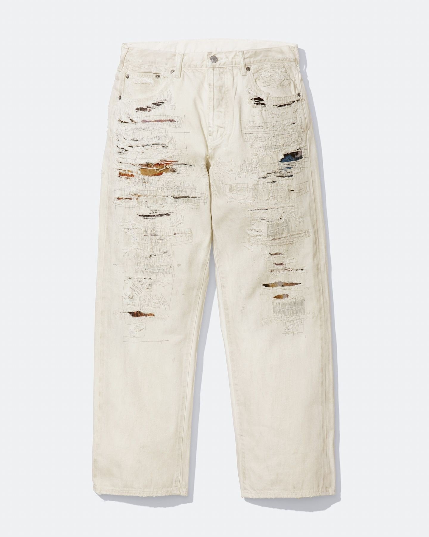 Distressed Loose Fit Selvedge Jean. Made in Japan.