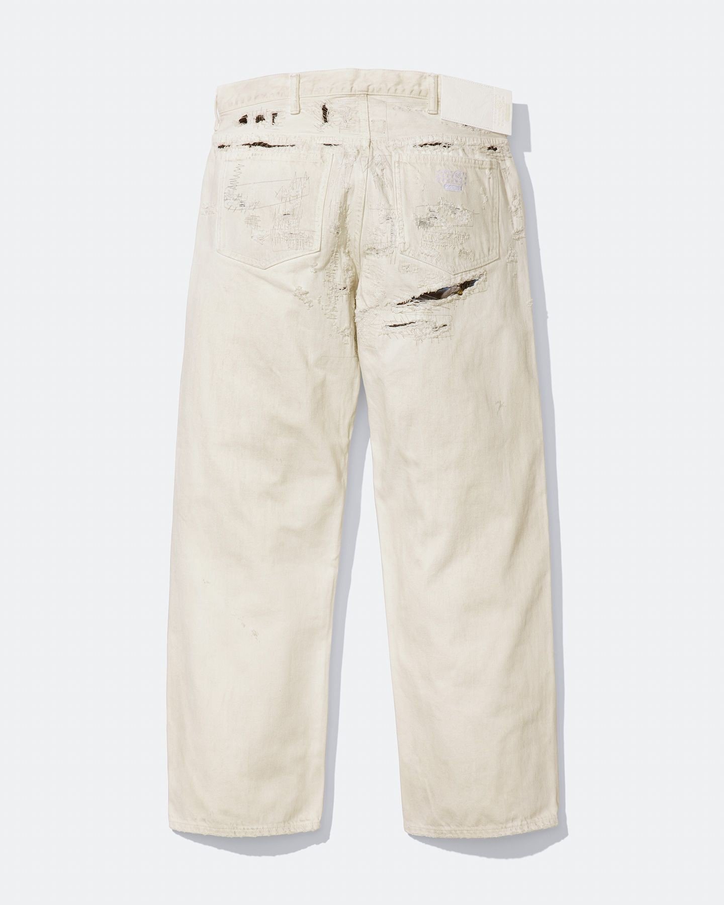 Distressed Loose Fit Selvedge Jean. Made in Japan.
