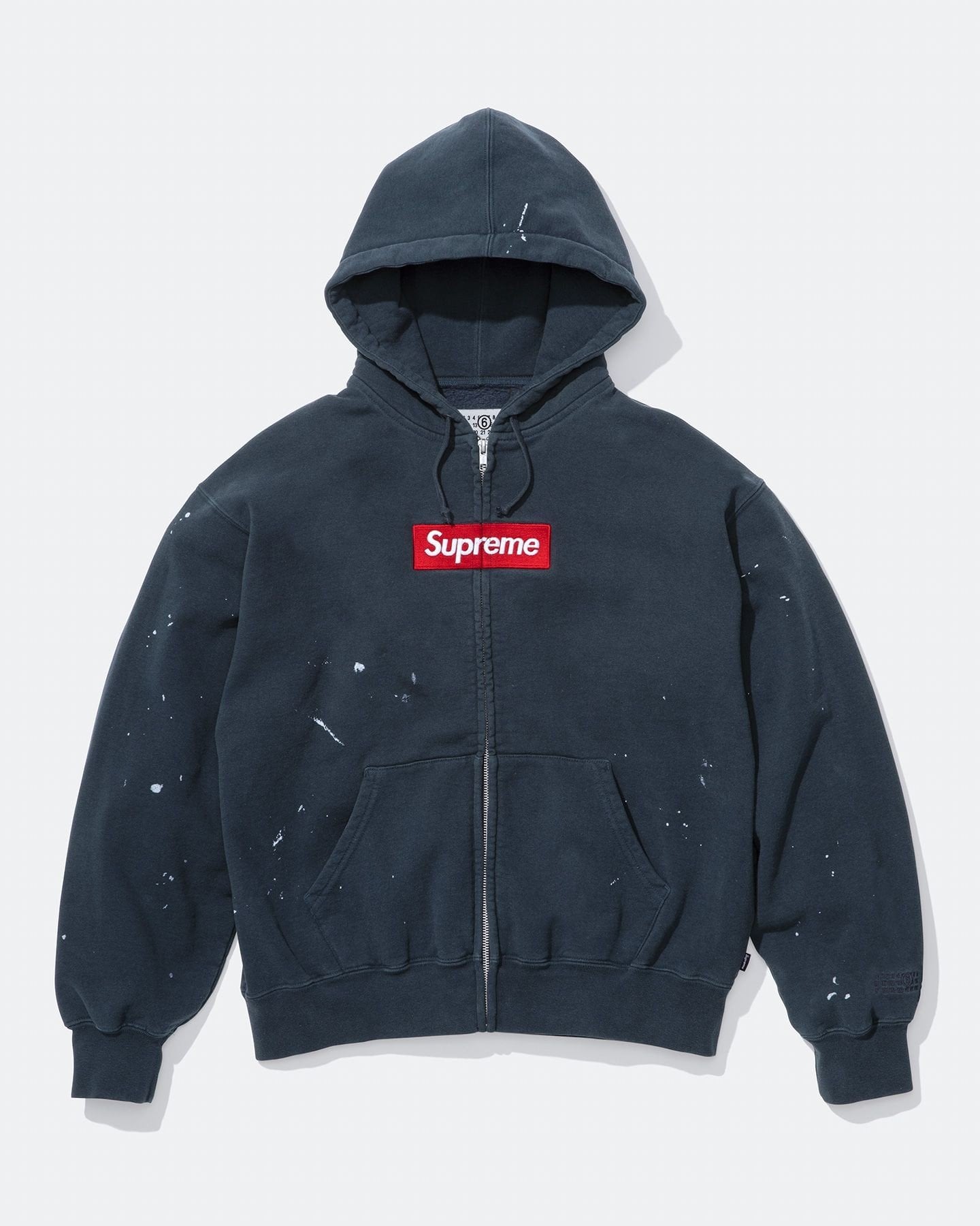 Box Logo Zip Up Hooded Sweatshirt