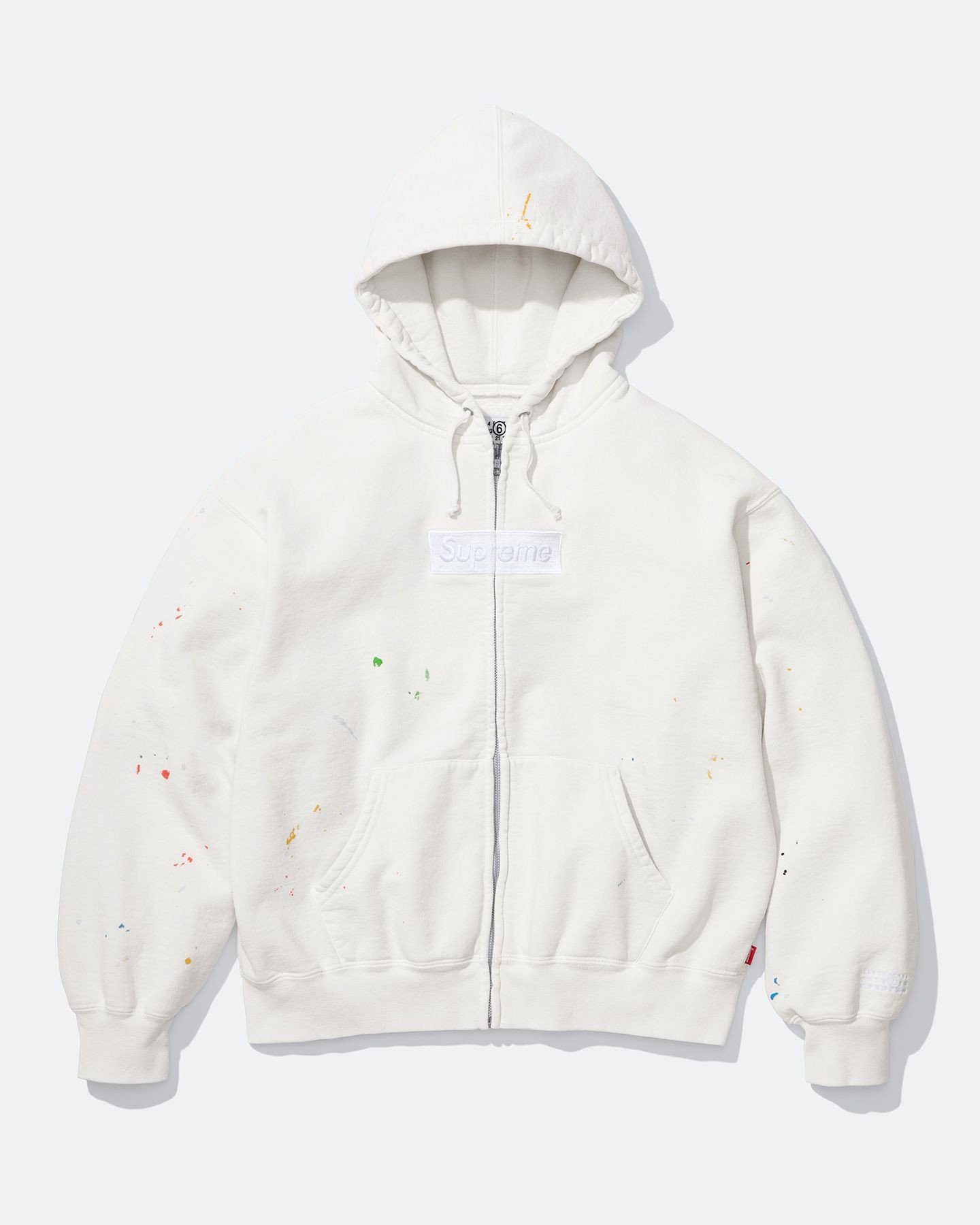 Box Logo Zip Up Hooded Sweatshirt