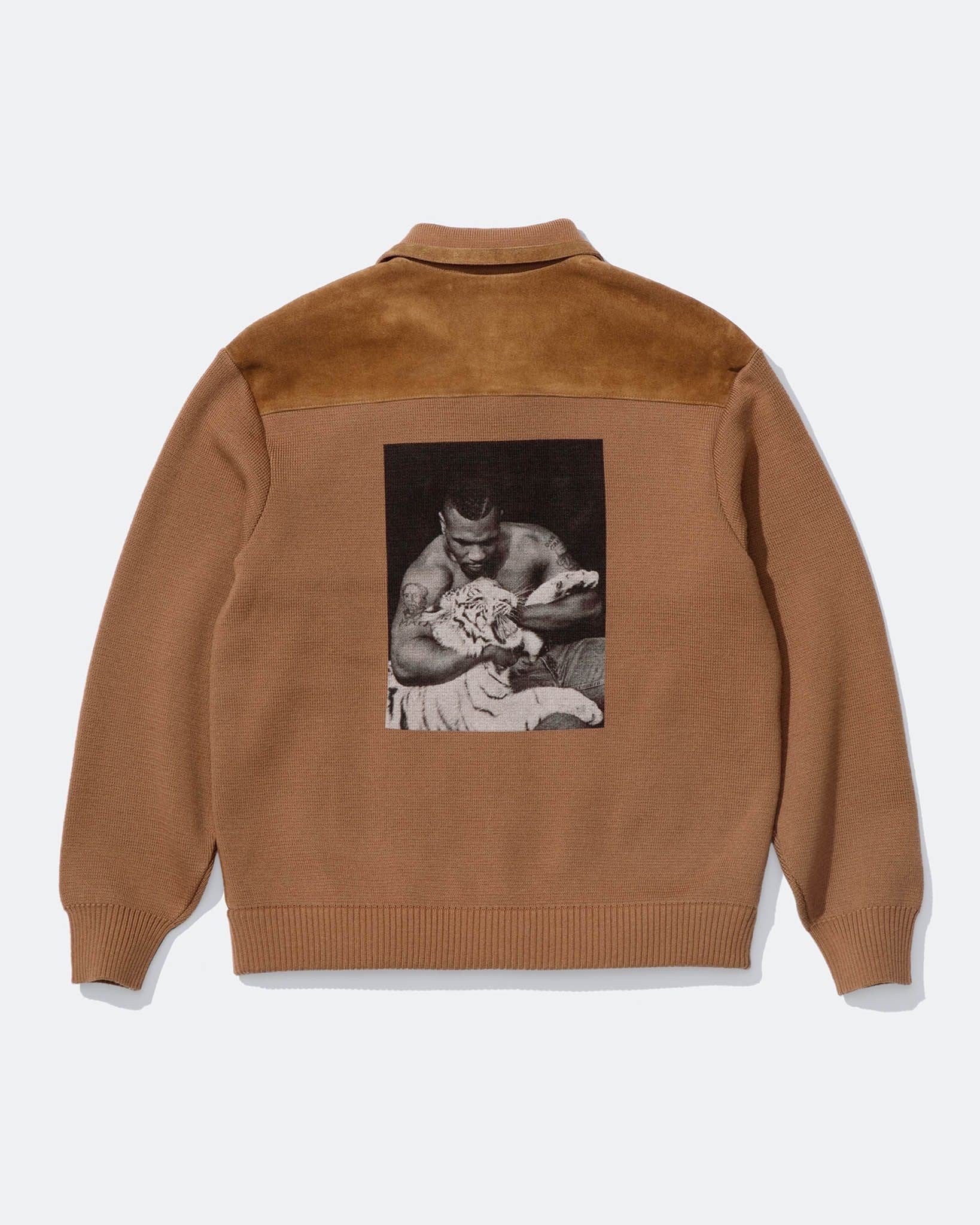 Suede Zip Up Cardigan