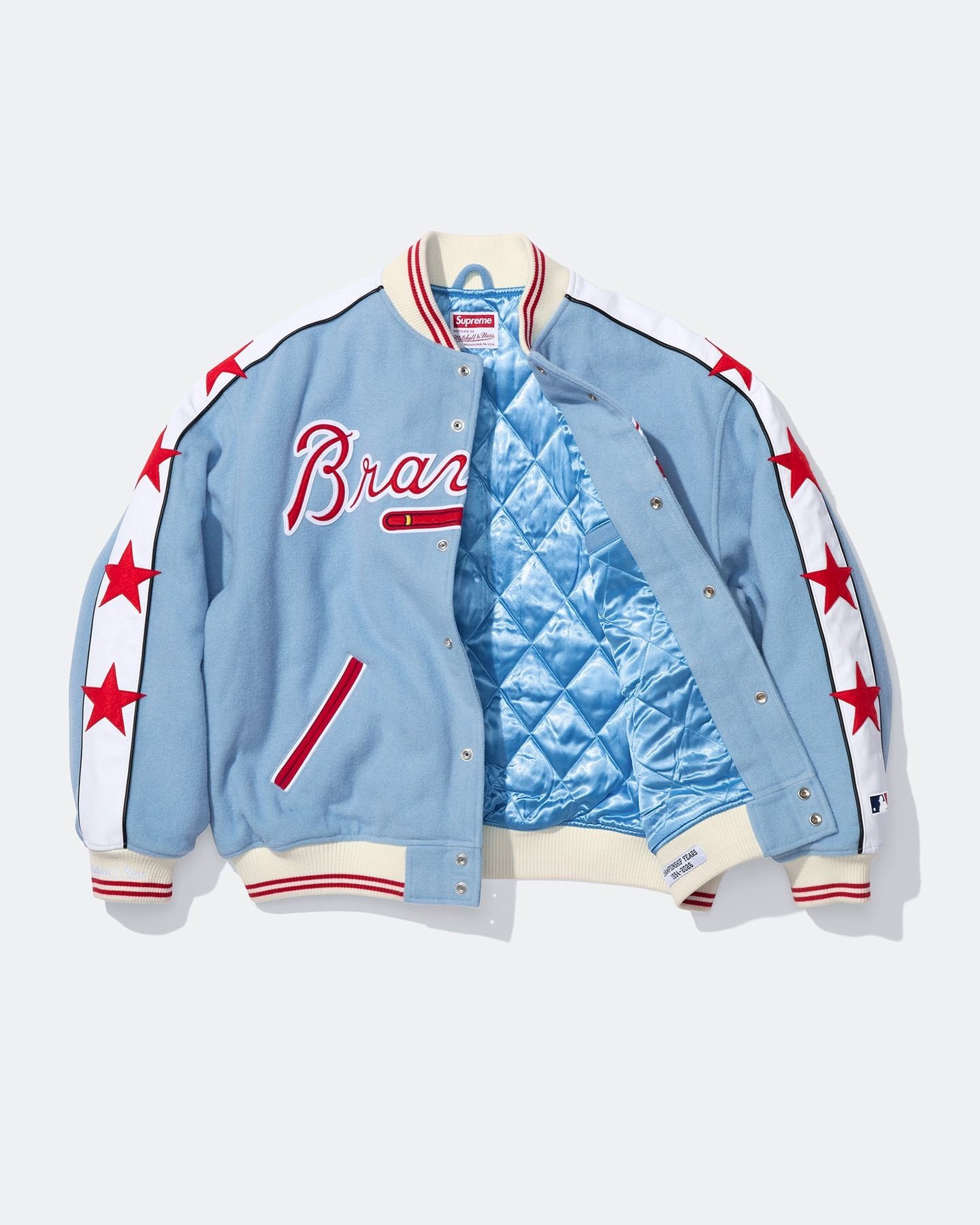 Teams Varsity Jacket. Official MLB and NBA merchandise made exclusively for Supreme.