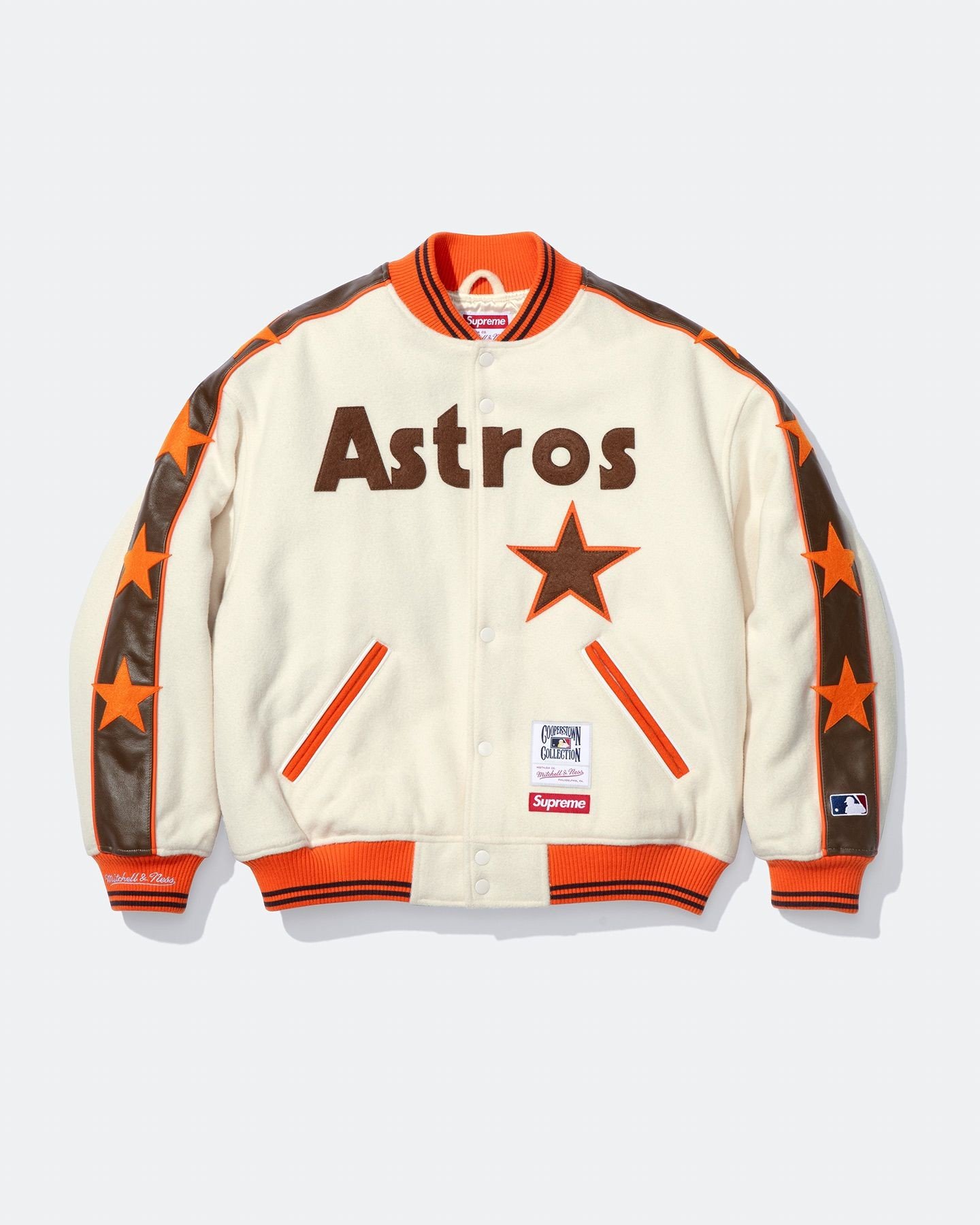 Teams Varsity Jacket. Official MLB and NBA merchandise made exclusively for Supreme.