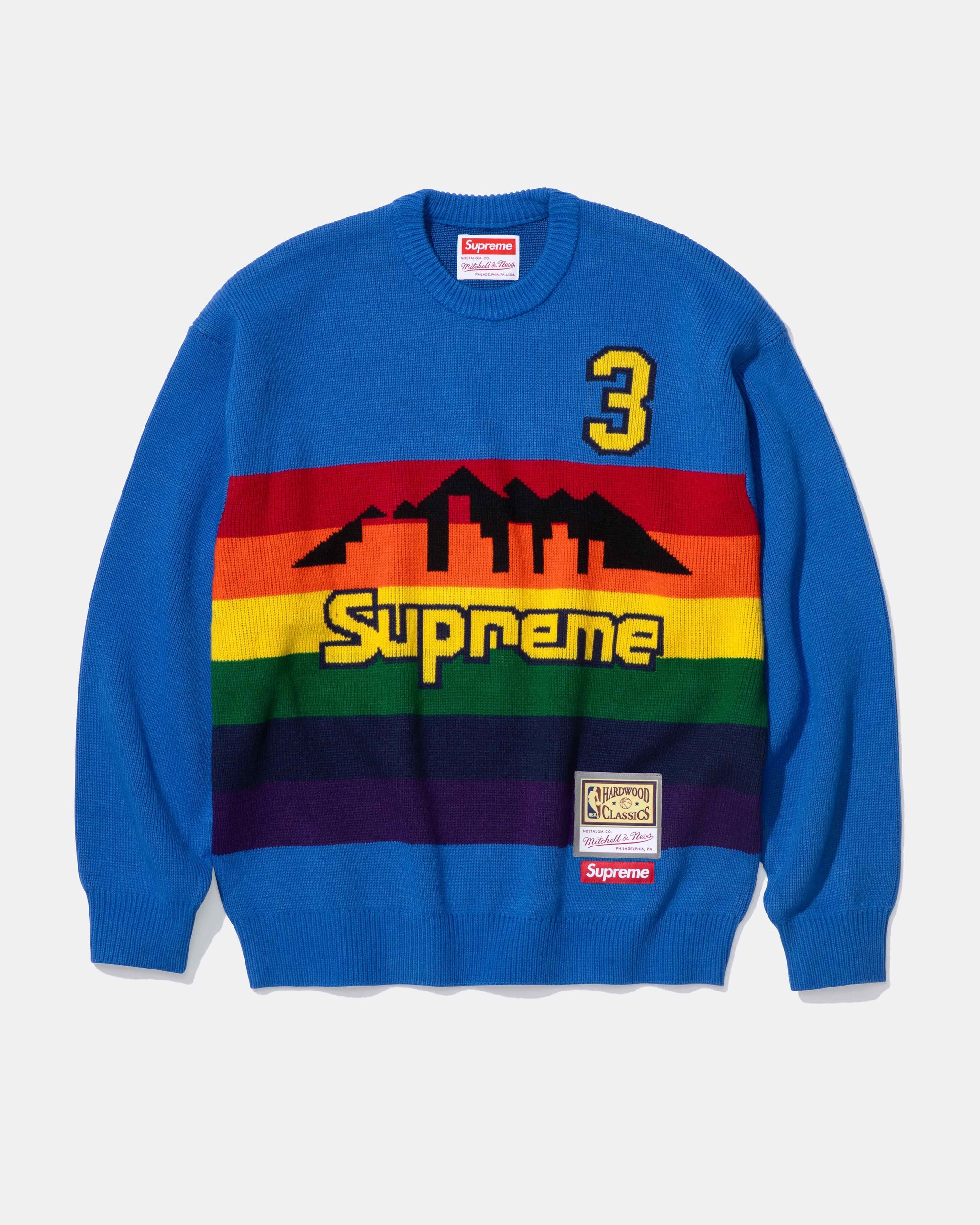 Teams Sweater. Official MLB and NBA merchandise made exclusively for Supreme.