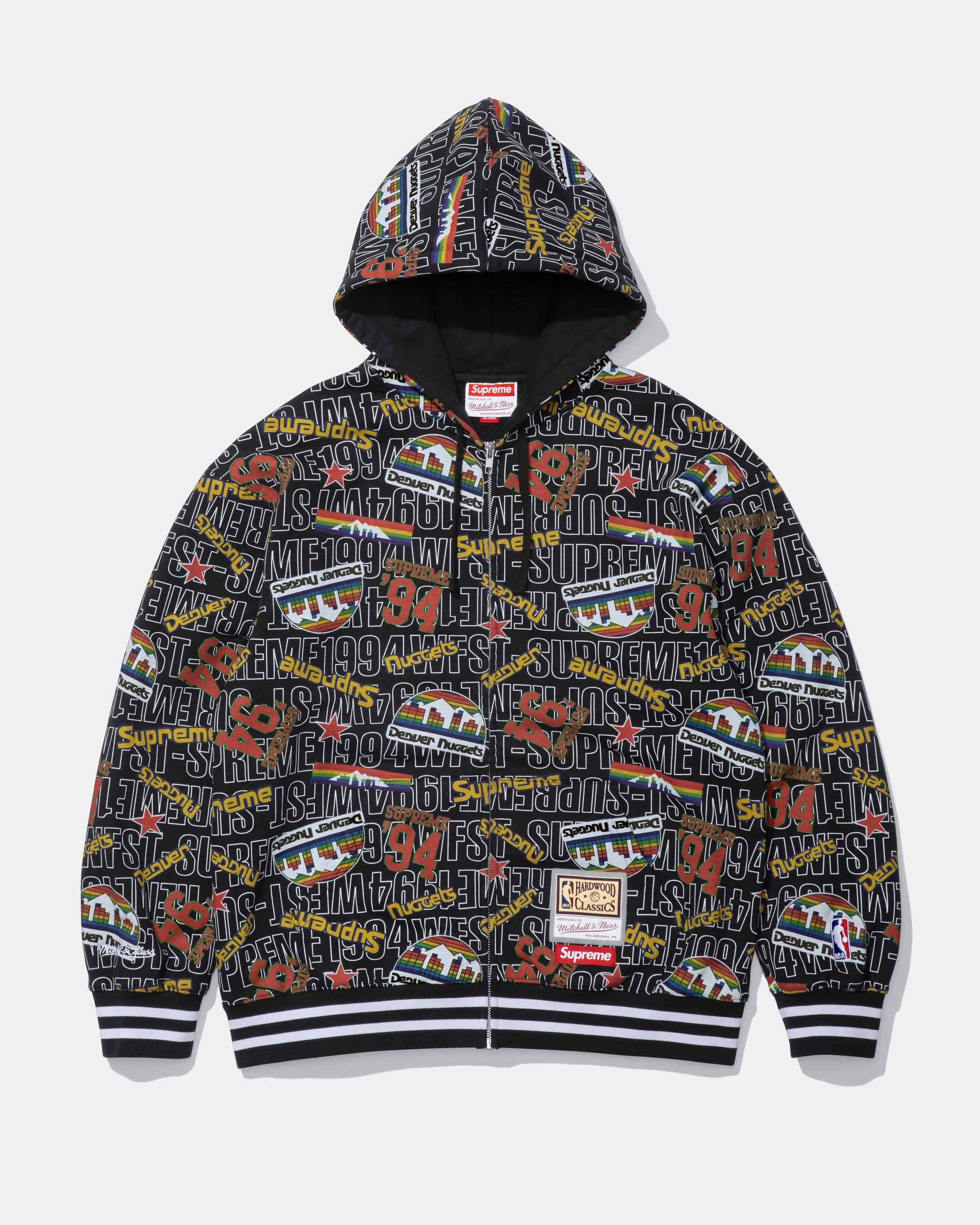 Teams Zip Up Hooded Sweatshirt. Official MLB and NBA merchandise made exclusively for Supreme.