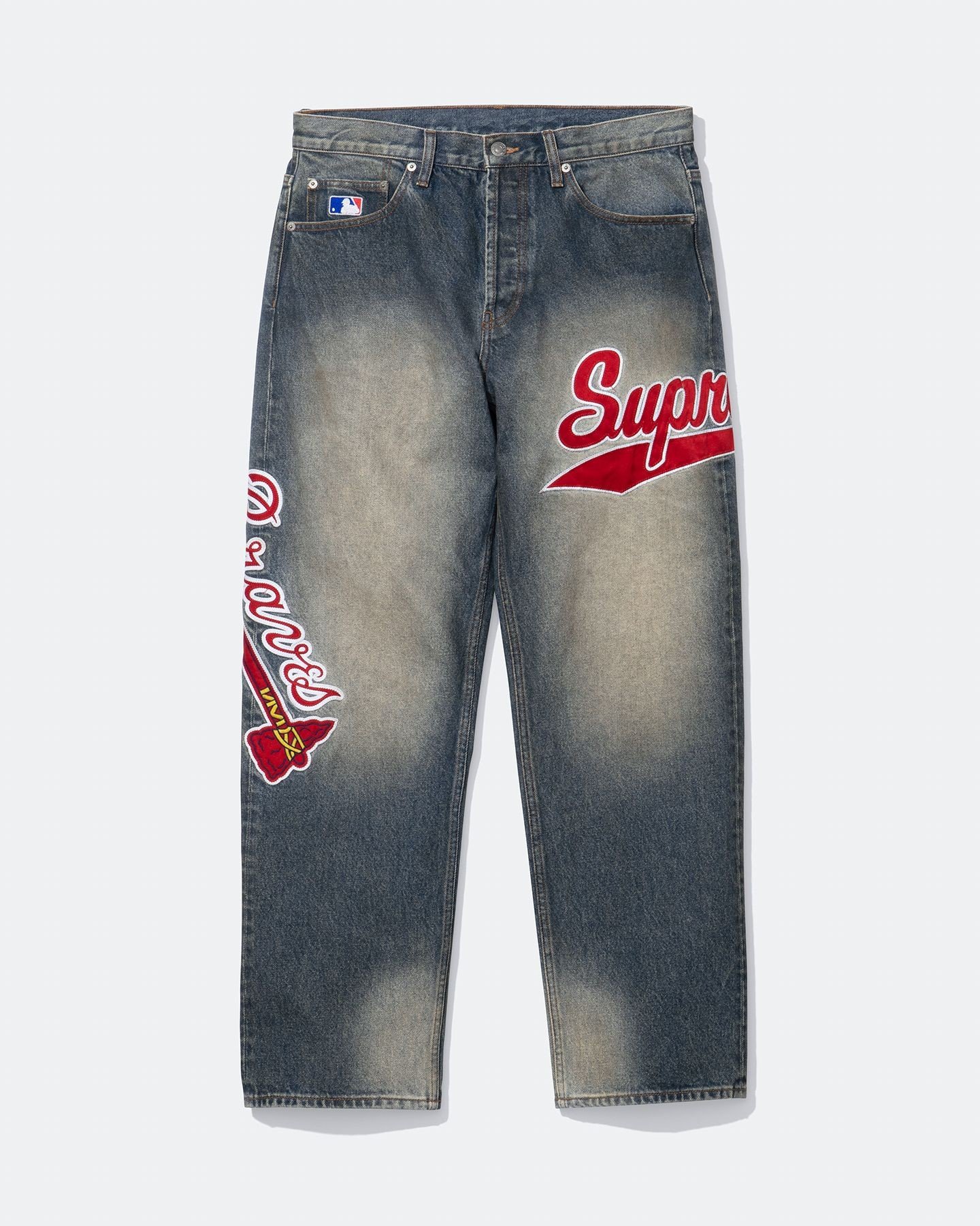 Atlanta Braves™ Loose Fit Jean. Official MLB merchandise made exclusively for Supreme.
