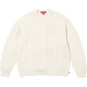 Supreme Appliqué Cable Knit Sweater Ivory