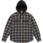 Appliqué Hooded Flannel Shirt