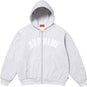 Supreme Arc Thermal Lined Zip Up Hooded Sweatshirt Ash Grey