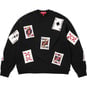 Supreme Beaded Cards Sweater Black