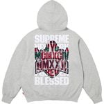 Blessed Appliqué Zip Up Hooded Sweatshirt