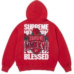 Supreme restock - Blessed Appliqué Zip Up Hooded Sweatshirt
