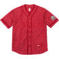 Supreme Bouclé Baseball Jersey Red