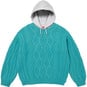 Supreme Cable Hooded Sweater Teal