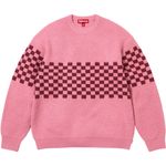 Checkerboard Pilled Sweater