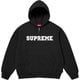 Supreme Collegiate Appliqué Zip Up Hooded Sweatshirt Black