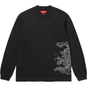 Supreme Dragon Embroidered L/S Top Black