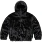 Supreme Faux Fur Hooded Jacket Black