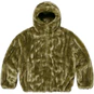 Supreme Faux Fur Hooded Jacket Olive