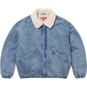 Supreme Faux Shearling Lined Bomber Jacket Denim