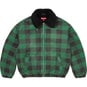 Supreme Faux Shearling Lined Bomber Jacket Plaid