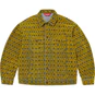 Supreme Flocked Denim Trucker Jacket Mustard