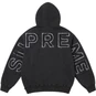 Supreme Frayed Hooded Sweatshirt Black