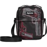 Supreme restock - Guns Embroidered Leather Shoulder Bag