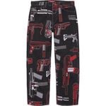 Supreme restock - Guns Embroidered Loose Fit Jean