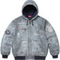 Supreme HJR Trompe L'oeil Hooded Work Jacket Blue