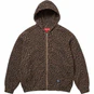 Supreme Hooded Zip Up Thermal Leopard