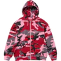 Supreme Hooded Zip Up Thermal Pink Camo