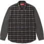 Supreme Houndstooth Plaid Flannel Shirt Black