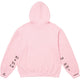 Supreme IDGAF Zip Up Hooded Sweatshirt Light Pink
