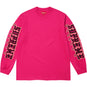 Supreme Intarsia Sleeve L/S Top Fuchsia