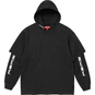 Supreme Layered Hooded L/S Top Black