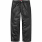 Supreme Leather Baggy 5-Pocket Jean Black