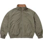Supreme Leather Collar Utility Jacket Olive