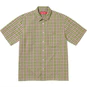 Supreme Loose Fit Mini Plaid S/S Shirt Green
