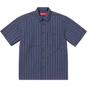 Supreme Loose Fit Mini Plaid S/S Shirt Navy