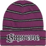 Metallic Stripe Beanie