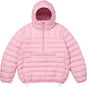Supreme Micro Down Half Zip Hooded Pullover Light Pink
